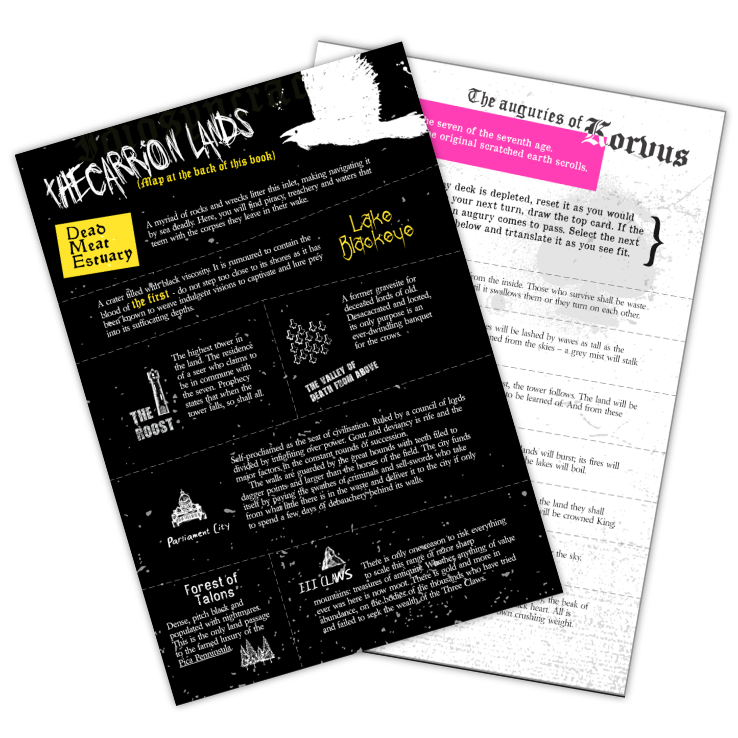 Korvus a Morg Borg expansion for Be Like A Crow, a solo RPG