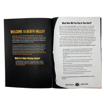 Death Valley Quick Start - A horror/western TTRPG