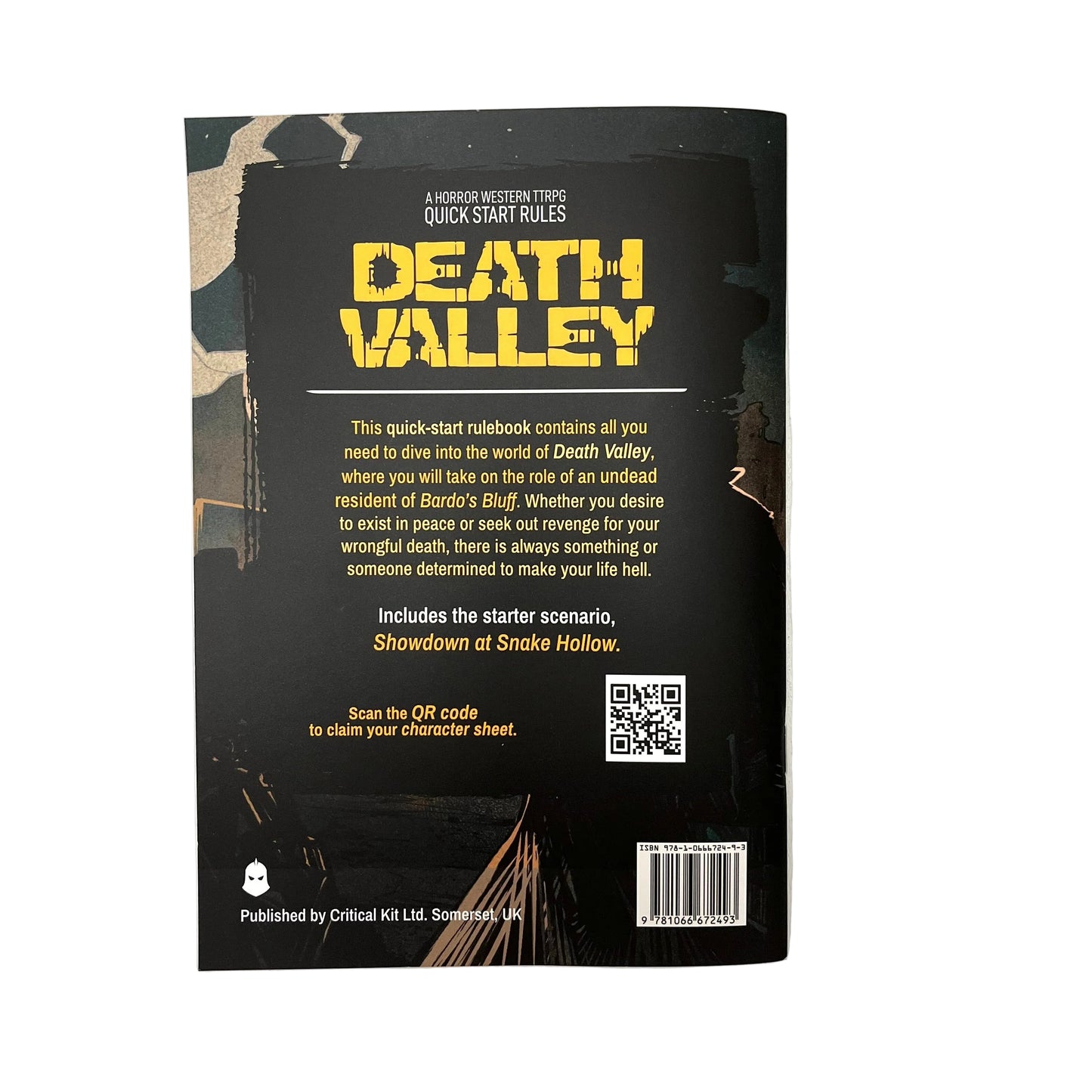 Death Valley Quick Start - A horror/western TTRPG