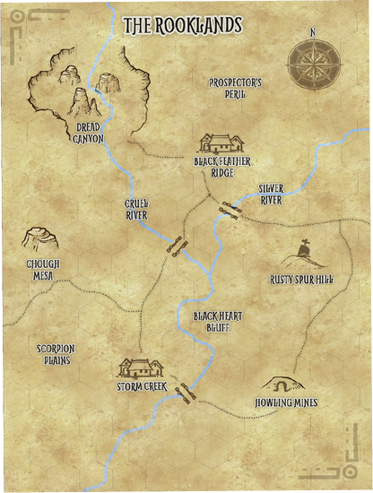 Fistful of Feathers Western Setting for Be Like a Crow