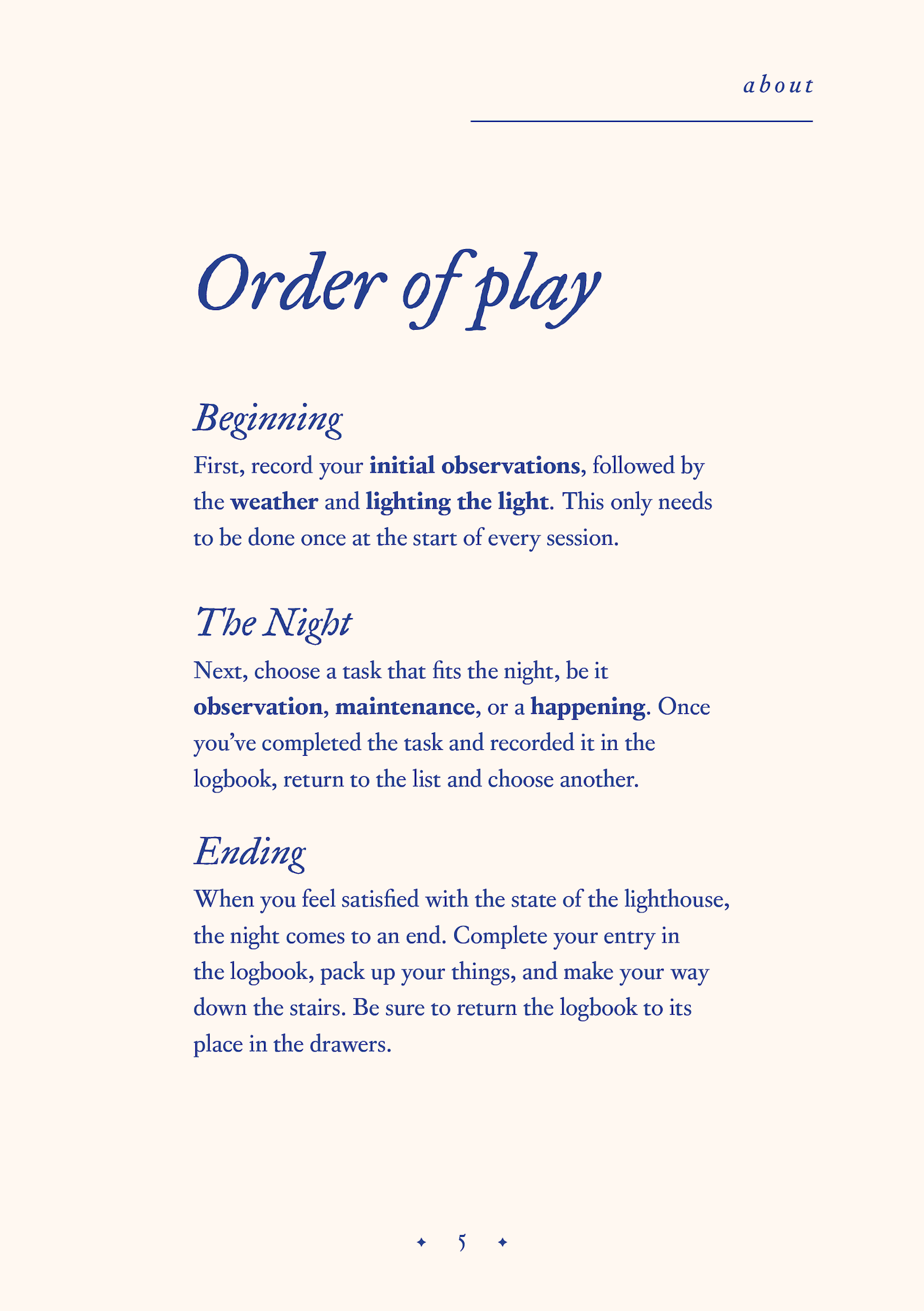 The Lighthouse at the Edge of the Universe, a cosy solo RPG