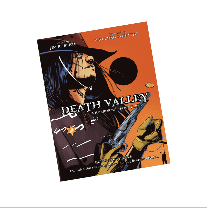 Death Valley a horror western TTRPG based on the Year Zero Engine, where you play the undead.