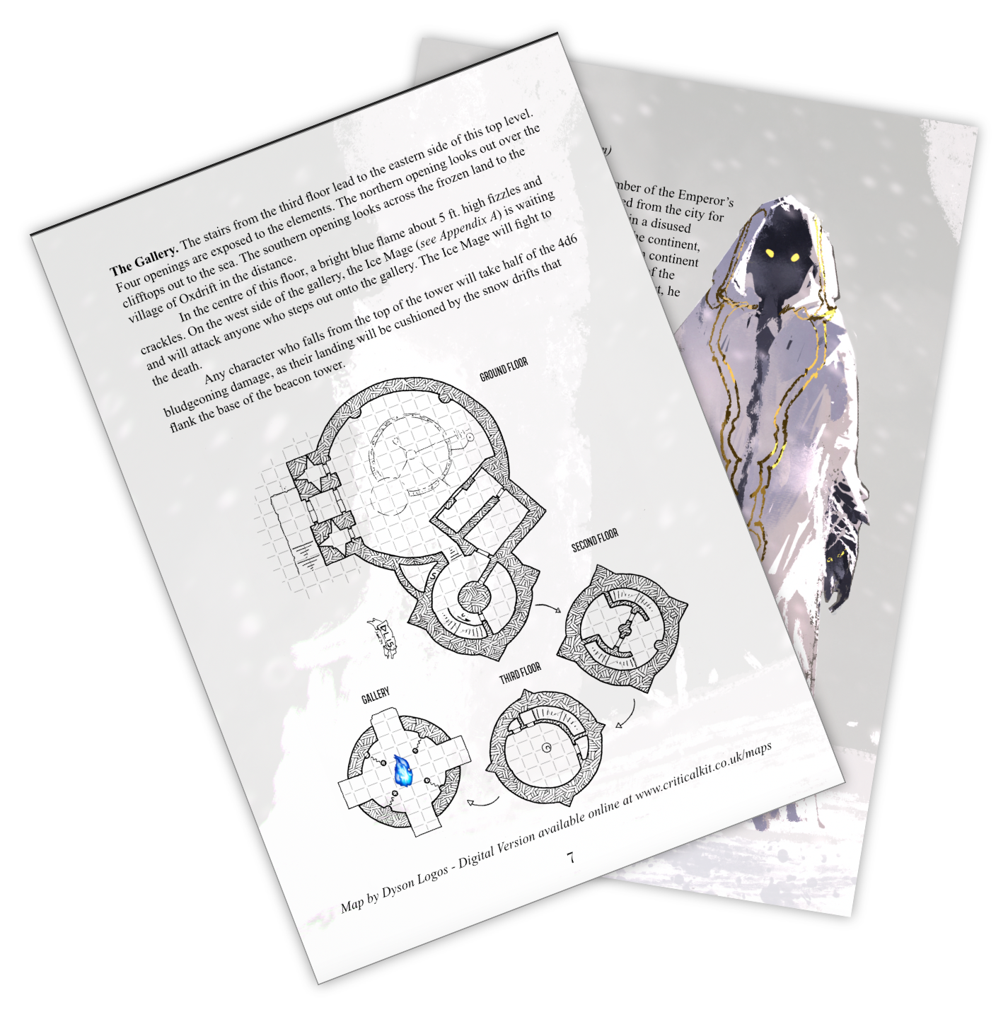 Frozen Beacon a one shot for 5e, homebrew, PDF pne shot